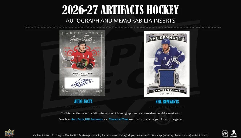 2027 Upper Deck Artifacts Hockey Blasters