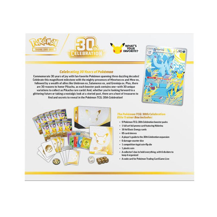 Pokémon TCG: 30th Celebration Elite Trainer Box (Pre Order) (INVITE ONLY)