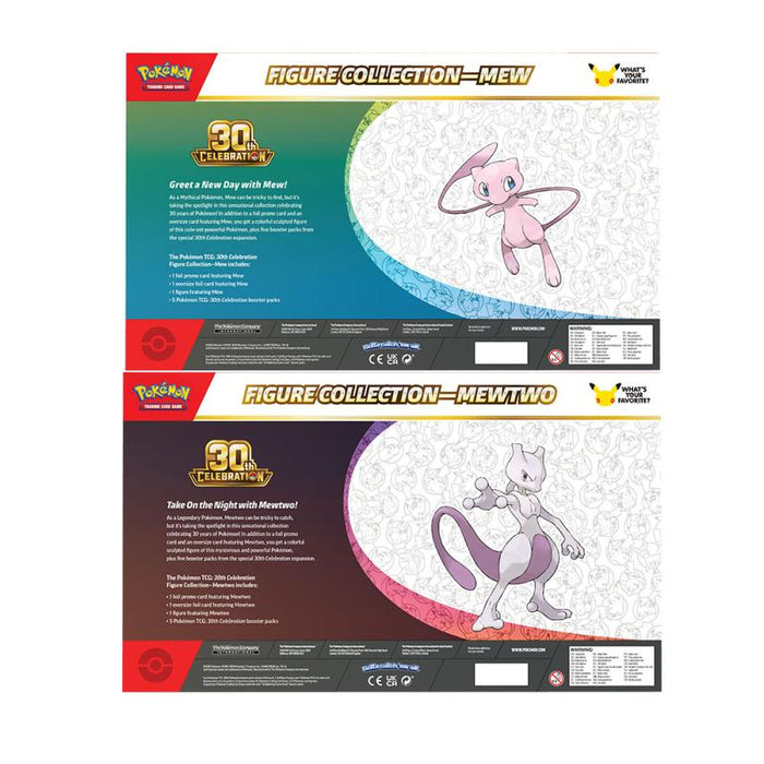 Pokémon TCG: 30th Celebration Figure Collection Mew/Mewtwo (Pre Order)