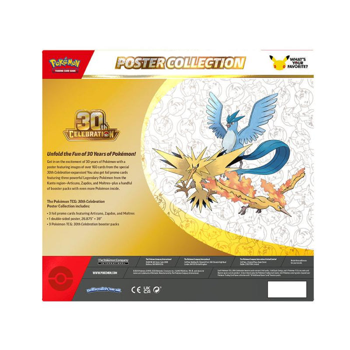 Pokémon TCG: 30th Celebration Poster Collection (Pre Order) (INVITE ONLY)
