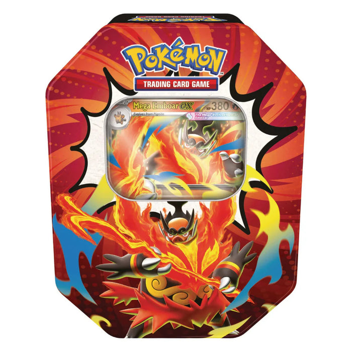 Pokemon TCG: Mega Evolution - Ascended Heroes Tin - Mega Emboar ex (Pre Order)