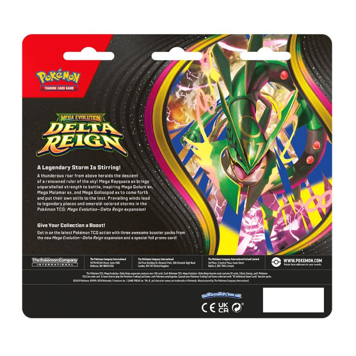 Pokémon TCG: Mega Evolution - Delta Reign 3-Booster Blister (Pre Order)