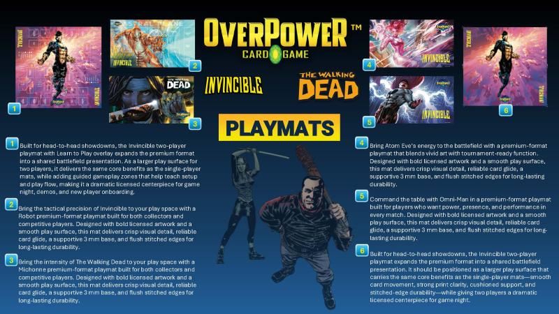 OVERPOWER CCG: Skybound Premium Playmat Assortment