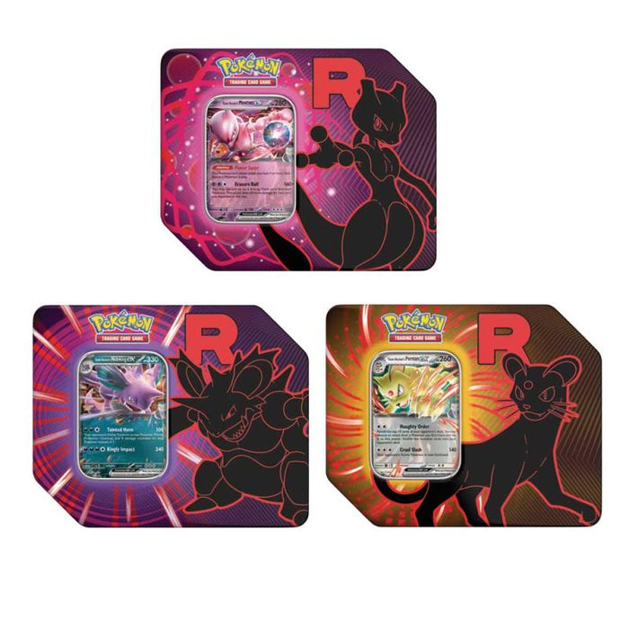 Pokémon TCG: Team Rocket Tin (Bundle of 3)