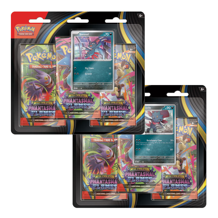 Pokémon TCG: Mega Evolution—Phantasmal Flames Three-Booster Blister