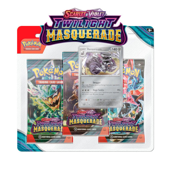 Pokmon TCG: Scarlet & Violet - Twilight Masquerade 3-Booster Blister TonysRips Pokmon TCG: Scarlet & Violet - Twilight Masquerade 3-Booster Blister TonysRips