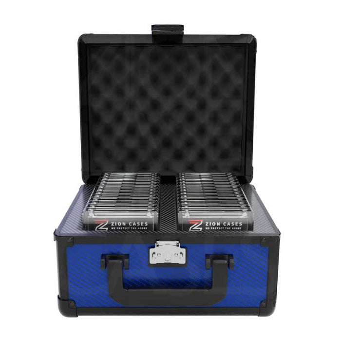 Zion Cases - Slab Case 2 Row (CARBON FIBER NAVY)